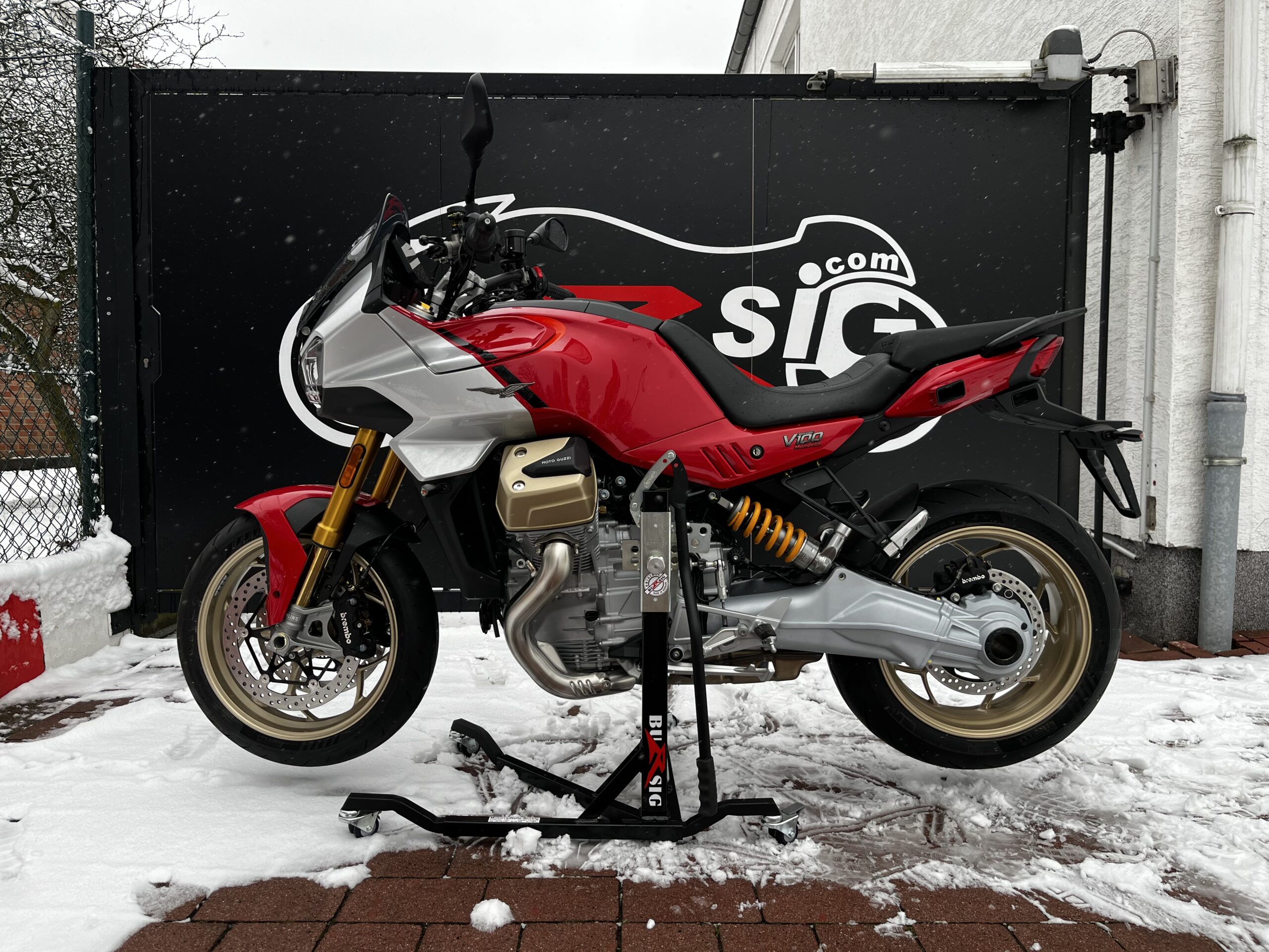 Bursig Zentralständer Moto Guzzi V100 Mandello 2022-26